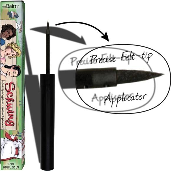 3 FOR $20! 📦 🆕 theBalm Schwing Black Felt Tip Liquid Eyeliner - Picture 6 of 9
